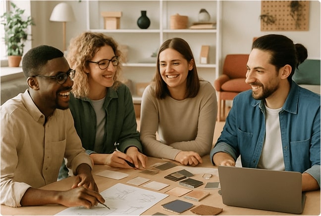 Команда Меблерії за роботою